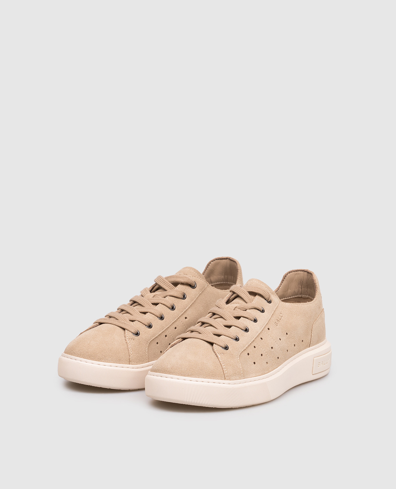 

Beige suede Lift sneakers Bally