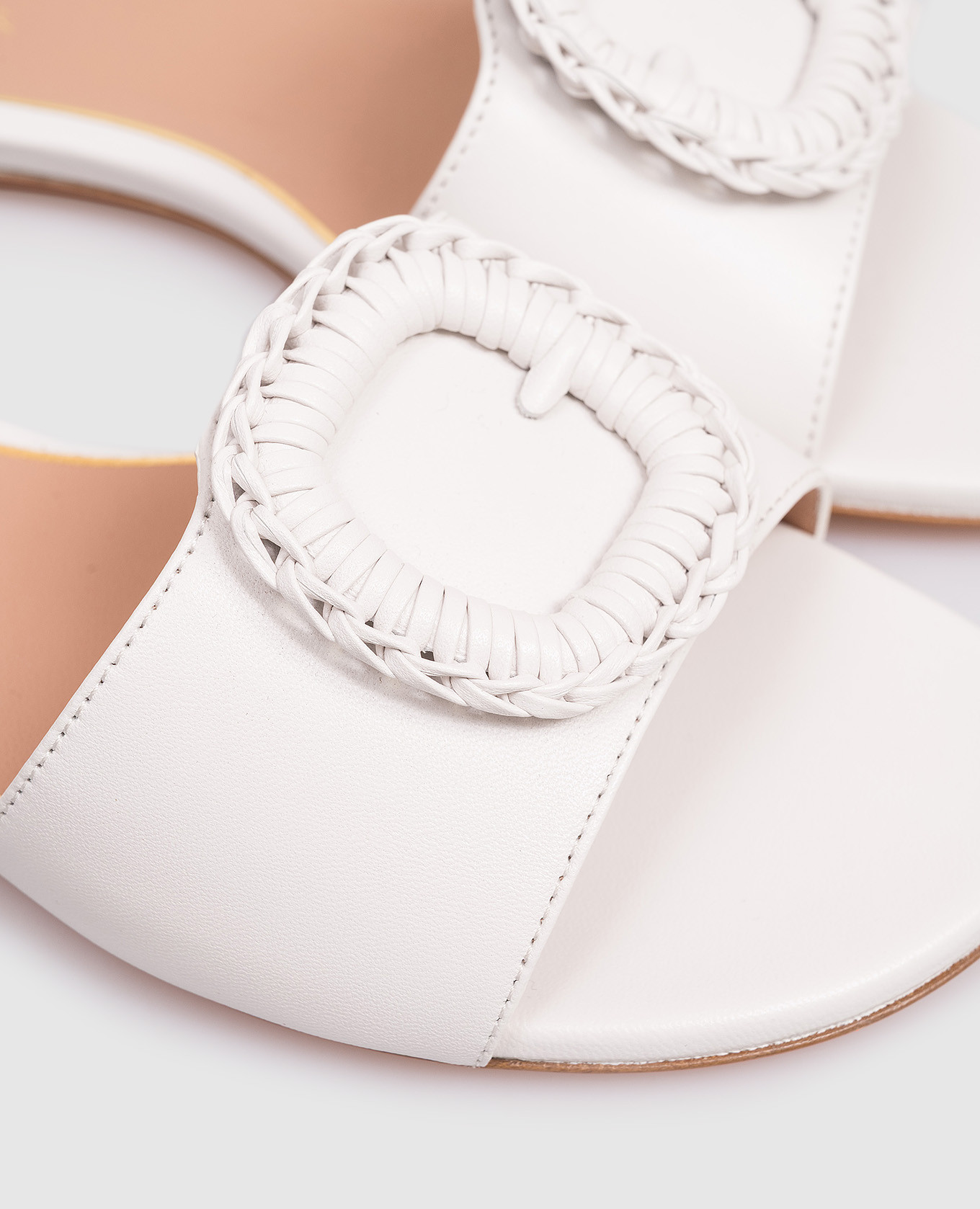 White leather flip-flops Santoni 5