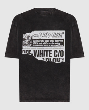 Off-White Gray T-shirt News 44MAA120F5J009