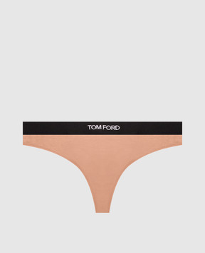 Tom Ford Beige thong panties KNJ009JEX011