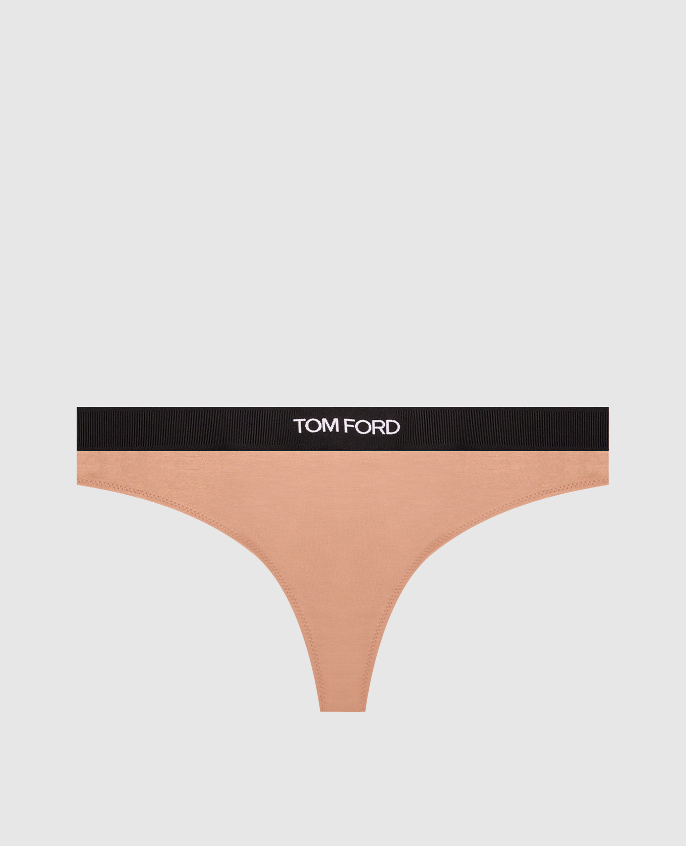 Beige thong panties