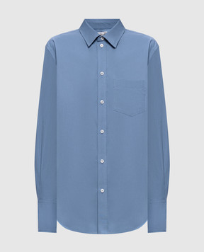 Victoria Beckham Perry blue shirt 1326WSH007513A
