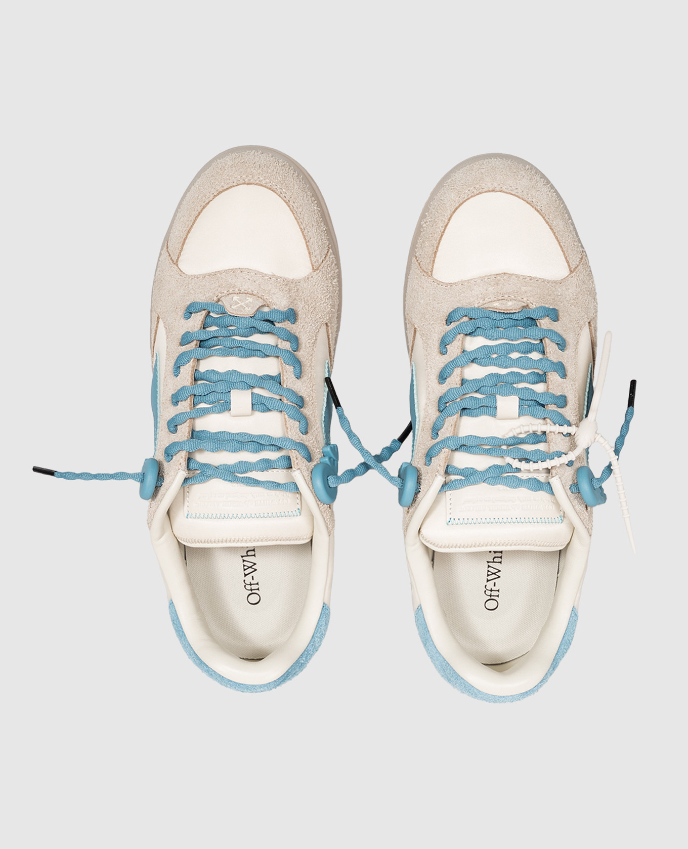 Beige combination sneakers End Of Play Off-White 4