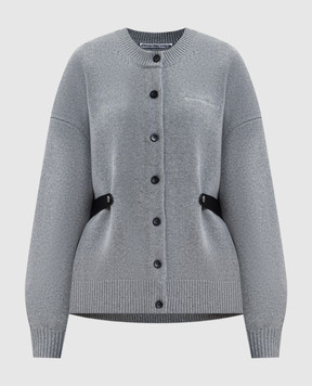 Alexander Wang Gray wool cardigan with belt 1KC4253058