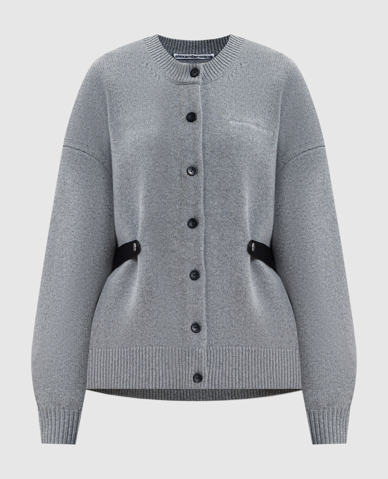 

Gray wool cardigan with belt Alexander Wang, Grey