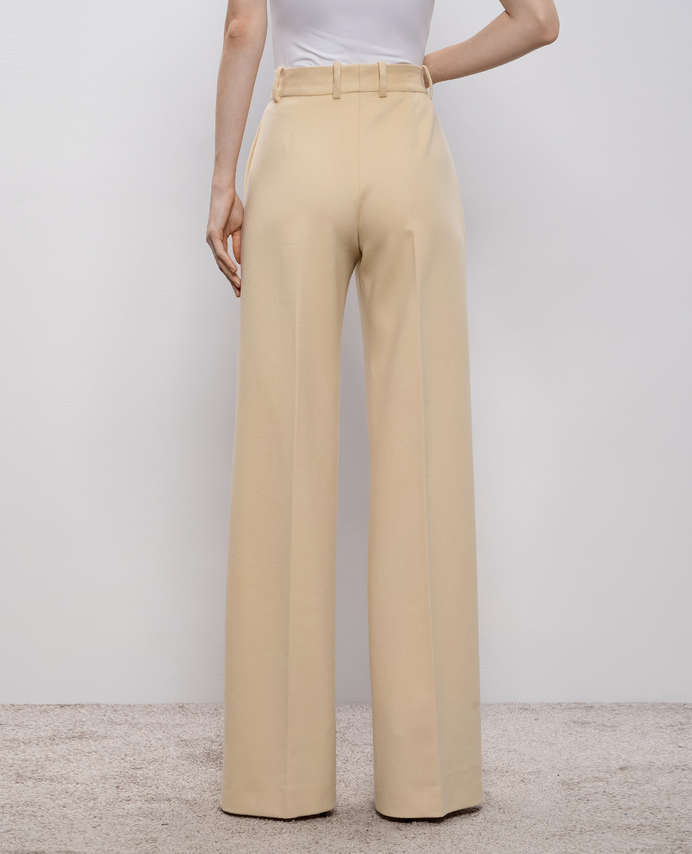 Beige wool pants Ermanno Scervino 4