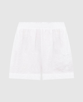Twinset White linen shorts 261TT2304