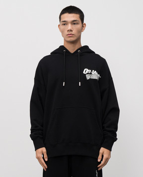 Off-White Black Cupid Tape Hoodie 44MBB085F5F00Y