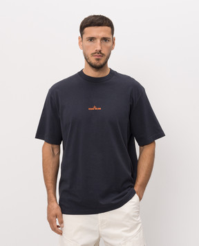 Stone Island Navy blue printed T-shirt L2S152100001S0534