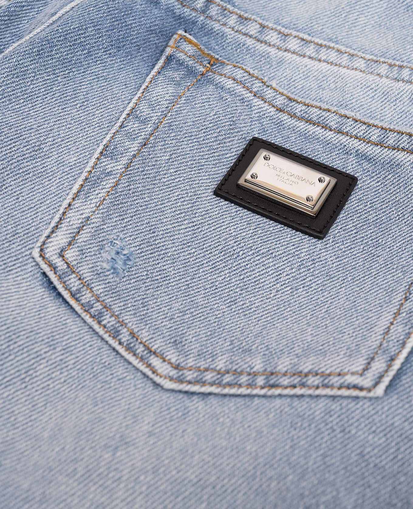 

Children's blue jeans with holes Dolce&Gabbana, Light blue