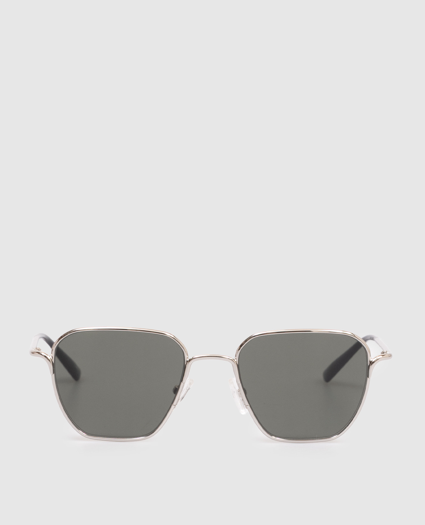 Silver sunglasses with logo engraving