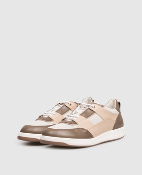 Stefano Ricci Leather sneakers with perforations UZ34G6675WY