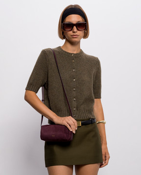 Khaite Burgundy leather bag Kye H30411054