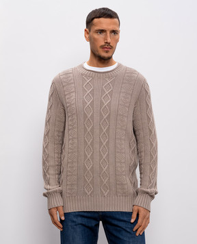 Brunello Cucinelli Beige patterned sweater M28505900