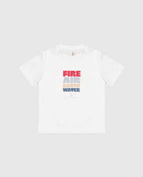Brunello Cucinelli Children's white T-shirt with print B0B13T179A