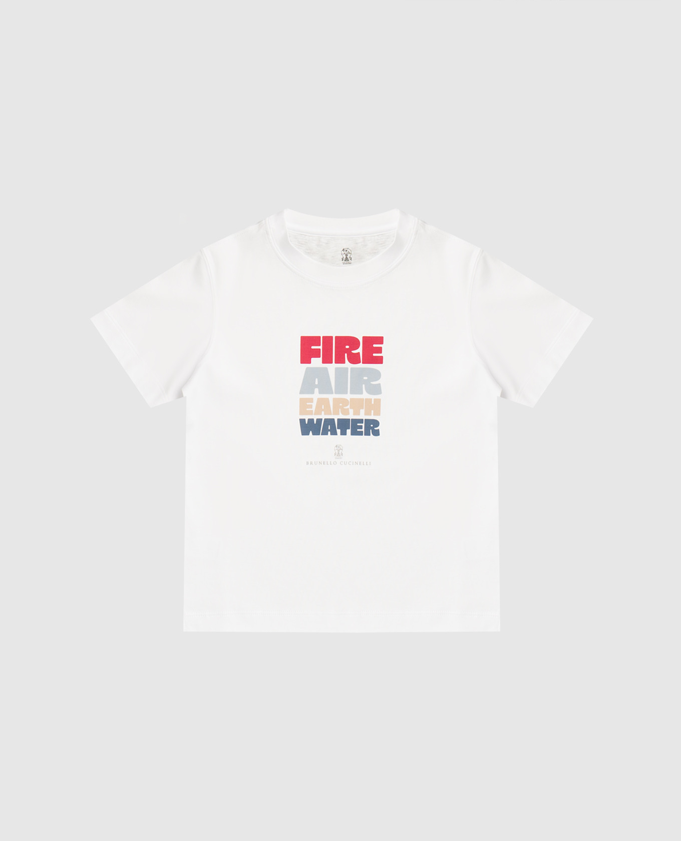 Children's white T-shirt with print