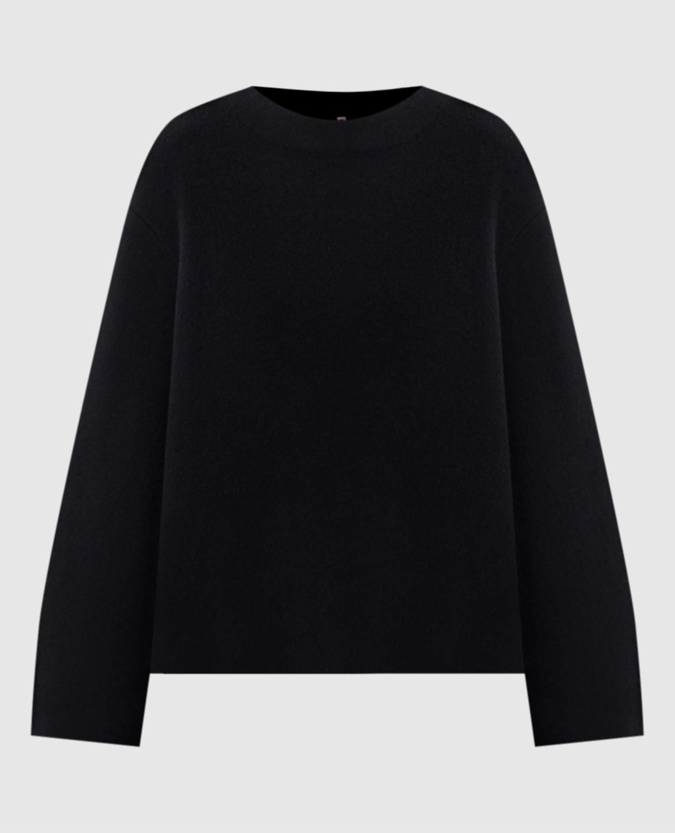 Black sweater with wool and cashmere
