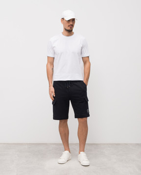Peserico Blue cargo shorts with emblem R54233J0Q703825