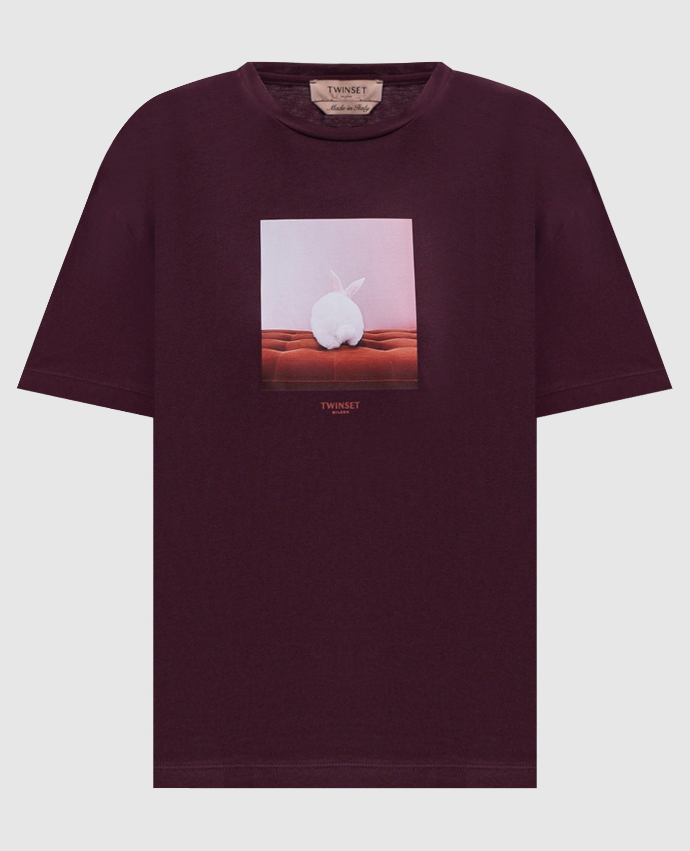 Purple T-shirt with print