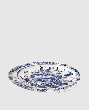 SELETTI Classics on Acid Hollandia Flowers White Porcelain Dinner Plate 11205