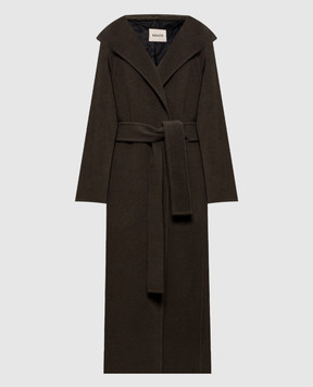 Khaite Romare khaki wool coat with a smell 7159547