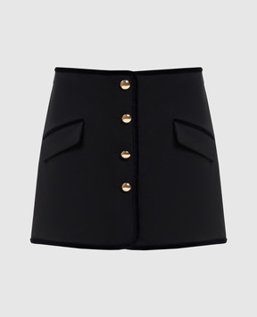 Simkhai Black mini skirt with contrasting hardware 6253160H