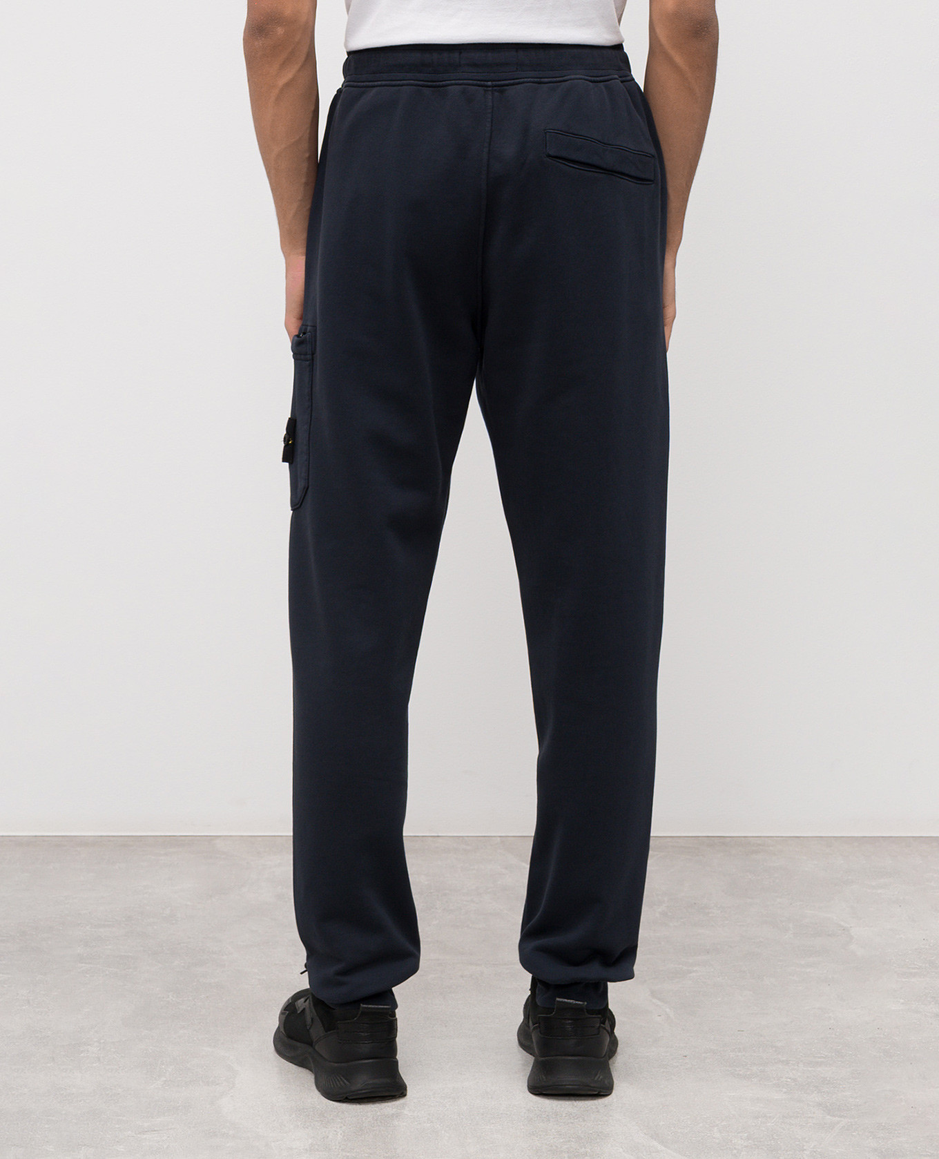 

Blue joggers with logo Stone Island