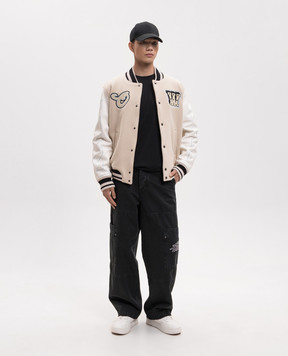 Off-White Black cargo pants with logo embroidery 44XCF04ES26F001