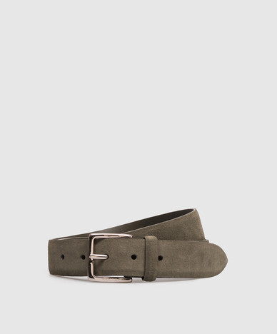Amalfi khaki suede belt
