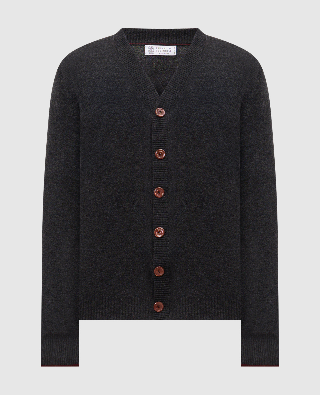 

Gray cashmere cardigan Brunello Cucinelli, Grey