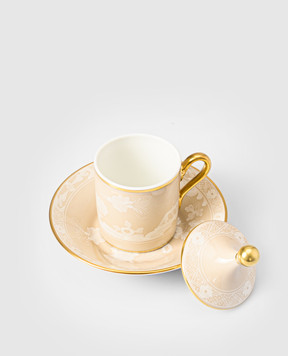 Ginori 1735 Beige porcelain espresso set Castagna 004RG00FX9176LX