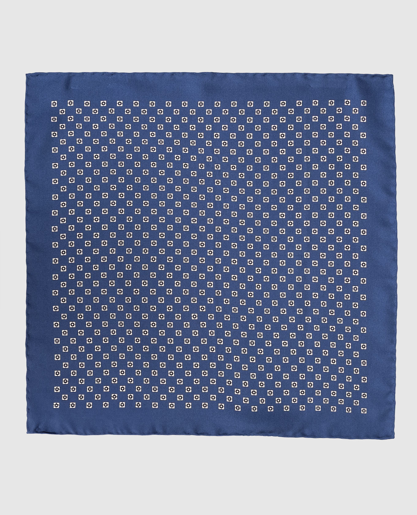 

Blue silk scarf with geometric pattern Brunello Cucinelli
