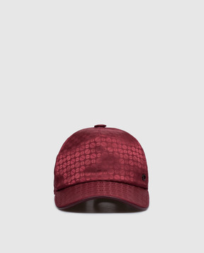 Stefano Ricci Burgundy patterned cap MCV51NB14EPA004S