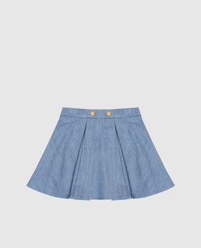 Balmain Children's blue skirt BY7A81P05881214