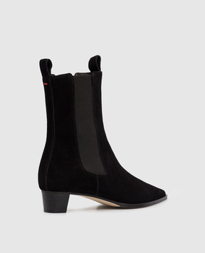 Aeyde Kiki black suede ankle boots ABPLYP30BL124FW24800022