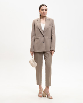 Brunello Cucinelli Ivory silk top MPC59E0600
