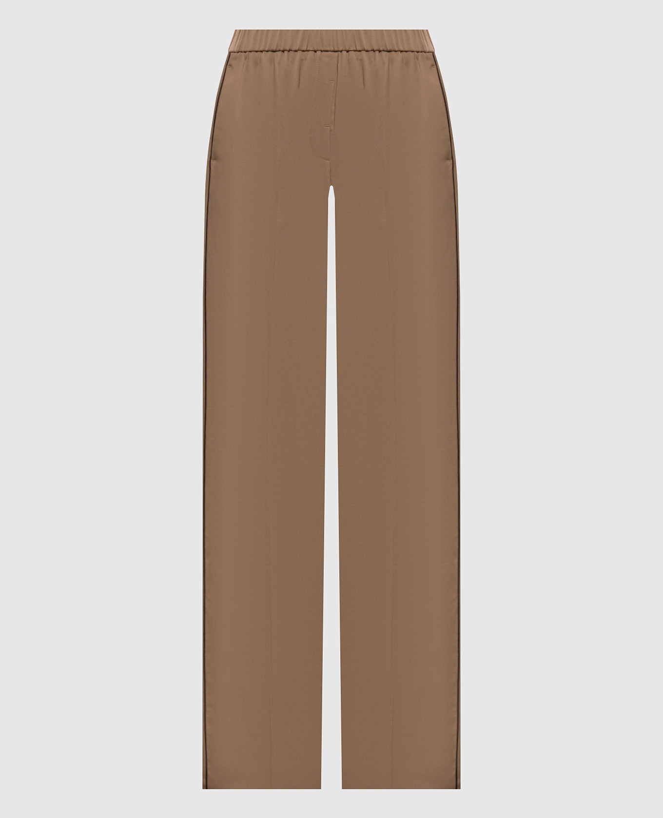 Brown wool pants Peserico
