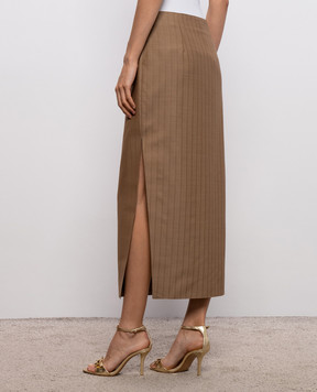 Etro Brown wool skirt WRFA021499TJ213