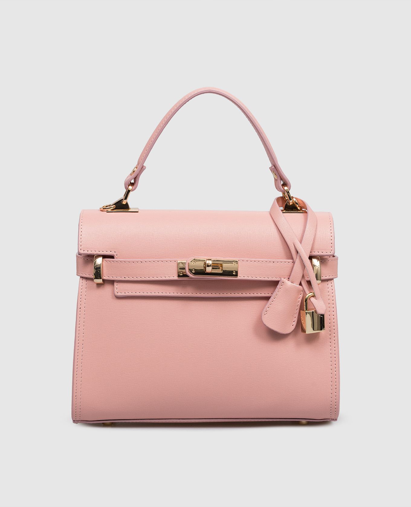 

Pink SAFFIANO leather satchel bag Gianni Notaro