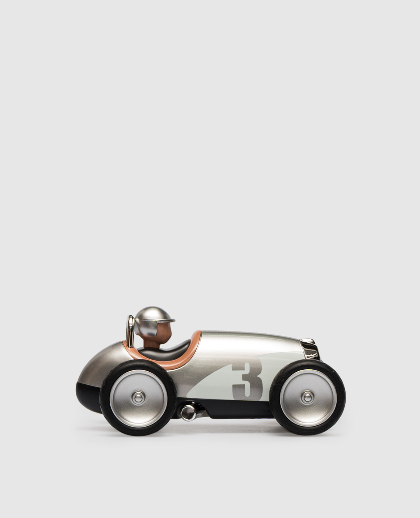 

Souvenir silver vintage racing car Baghera
