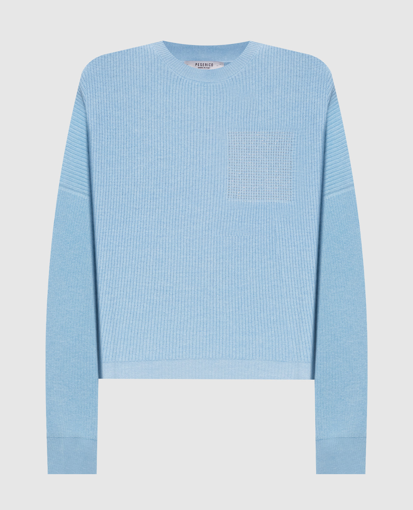 

Blue sweater made of wool, silk and cashmere Peserico, Light blue