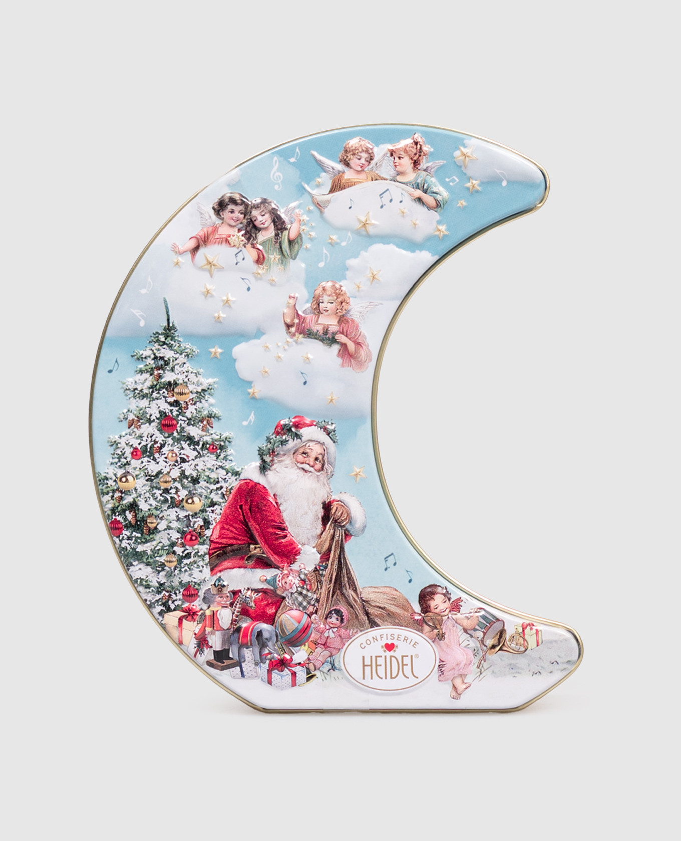 

Christmas Angels Moon candy set with hazelnut praline cream 86 g Heidel, Light blue