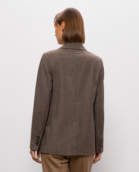 Peserico Brown wool jacket S0170402581