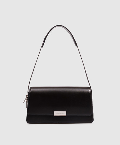 Black leather bag SIREN