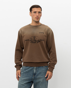 Iceberg Brown sweatshirt with print E0336334