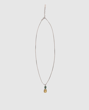 Saint Laurent Silver Pineapple Chain 859882Y1521