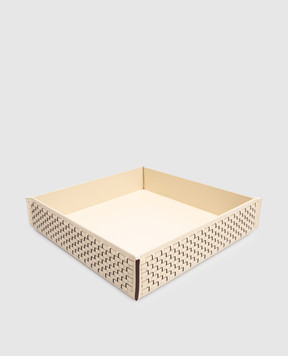 Treesseci Beige leather bathroom stand HILTON HI67AAV