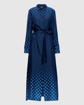Casablanca Blue printed dress WSP26DR19001