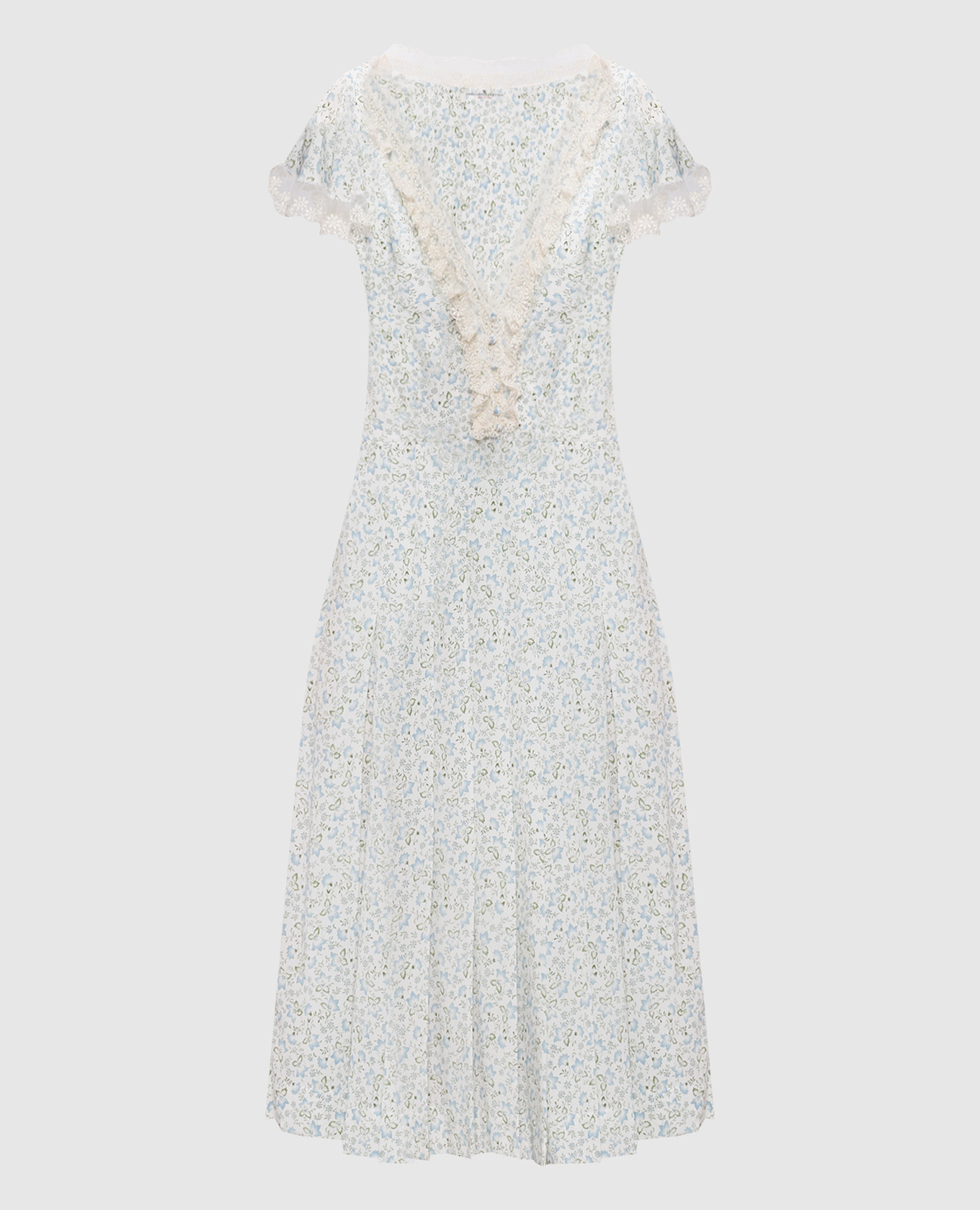 

White printed silk dress Ermanno Scervino