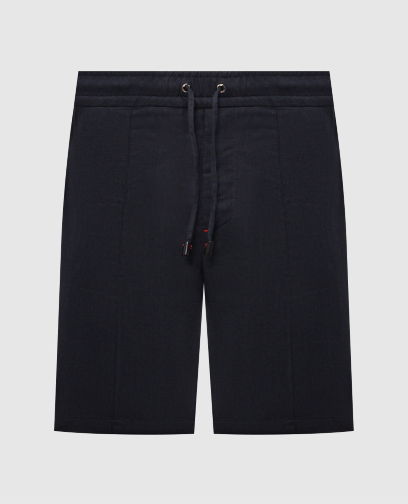 Blue linen shorts